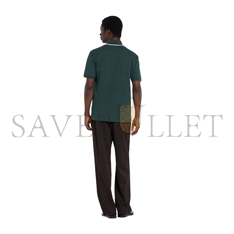 Gvc*1 COTTON PIQUET POLO SHIRT WITH EMBROIDERY